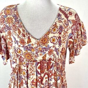 Sundance Floral V-Neck Maxi Dress
